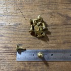  8 X 1 2    Wood Screws Slotted Flat Head Solid Brass 20 Pk Free Ship