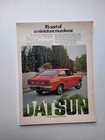 1972 Datsun 1200 Sport Coupe Vintage Magazine Original Print Ad