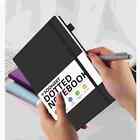 A6 Pu Leather Bullet Dotted Journal Binder Notebook Hardcover Dot Grid Notebook