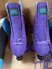 New Sure Grip Boardwalk Purple Suede Roller Skates Size 8 Fits Womens 9-9 5