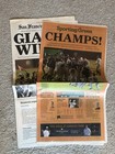 Sf Giants World Series Newspaper Lot - 2010