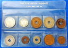 Israel Palestine British Mandate Complete Set Of All 10 Types Of Coins 1927-1946