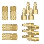 1 4 Npt Air Compressor Coupler Kit 14 Pcs Quick Connect Air Hose Fittings