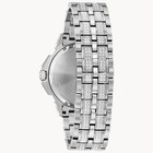 Bulova Men s Crystal Quartz Day   Date Silver Stainless Steel Watch 42 Mm 96c134