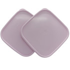 2 Tupperware Modular Mates Square Lid Pink Replacement Seal  1623 Ship From Us