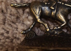 Blanton   s Bourbon Cork Bottle Stopper - Race Horse   Jockey  n  Gold Collection