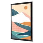 12  X 18  Rounded Photo Poster And Picture Frame Home Office Wall Decor  Black