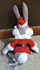 Vtg 1997 Looney Tunes Bugs Bunny santa Christmas Plush-sitting 12 -standing 16
