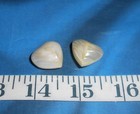   Mother Of Pearl  mop  Sea Shell Puffy Hearts   Natural Ivory   Earring Blanks 