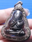 Phra Pidta talisman thai lp Eiam  Buddha pendant rare amulet temple blessed old