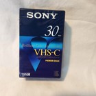 Sony Vhs-c Premium Grade Camcorder Video Cassette Tape Tc-30vhg New Sealed    