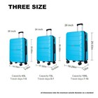 Travelhouse Th603102-2 3 Piece Hardside Luggage Set W tsa Lock Spinner Wheels