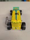 Vintage Marx Wind Up Tin Tractor No 5 Yellow Red Metal Farm Antique