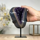 Top Grade Natural Amethyst Geode With Blue Agate Shell  Mws1907