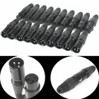 10pair Xlr Dmx 3 Pin Male female Mic Snake Plug Audio Microphone Cable Connector