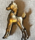 Vintage Gold Tone Horse Foal Colt Brooch Pin - Mid-century Equestrian Jewelry