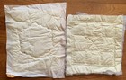  2  Hand Quilted Pillow Top Grandmother Flower Garden Nine Patch