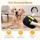 2pc Electrostatic Pet Hair Removal Gloves Brush Double-sided Pet Grooming Gloves