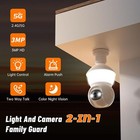 3mp Wireless Outdoor Home Bulb Camera 2 4g 5g Wifi Light Bulb Security Camera