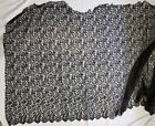 Antique Silk Chantilly Lace 83    Long 38    Wide   2 Pieces