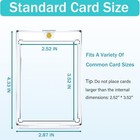 25 Pcs 35pt Magnetic Card Holder For Cards  One Touch Hard Plastic Thick Cases