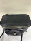 Vintage Black Leather Camera Bag Carrying Case Great Cond  
