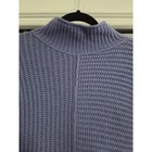 Excellent Sonoma Mock Neck Sweater Small Purple Waffle Knit Long Sleeve Pullover