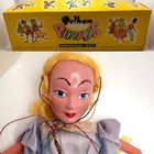 Vintage 1960s Cinderella Pelham Puppets Sl 6125 Silver Slippers Marionette   Box