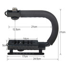 U c Shaped Holder Dv Grip Video Handheld Stabilizer For Dslr Camera Phone Light 
