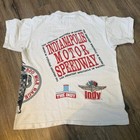 Vintage Rare Indy 500 Racing All Over Print Single Stitch Tee