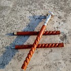 Personalized Twisted Rosewood Walking Stick  Brass Nautical Handle Antique Cane
