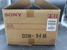 New Case Of 10  sony Digital Video Cassette D2m-94m Metal Tape Back Coated