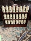 1992 Vintage Complete  Lenox Spice Garden Spice Jars Porcelain Set 24 With Rack