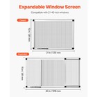 Uimoso Adjustable Expandable Window Screens  Aluminum Frame  Set Of 2
