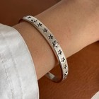 925 Sterling Silver Black Stone Bracelet For Women  Vintage Handmade Jewelry Gif