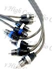 Sky High Car Audio 4 Channel Twisted 12 Ft Rca Cables Coated 12  Ofc Four