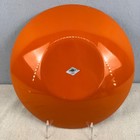 Vintage Emalox Norway Enamel Aluminum Bowl Persimmon Orange Mid Century