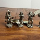 Vintage Rare 1990s Comstock Pewter Wizard Of Oz Figurine Set  6 Pcs  - Retired