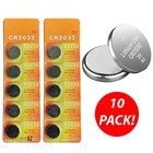 10 Pack Cr2032 3v Lithium Battery Dl2032 Br2032 Remote Watch Button Cell
