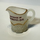 Antique Richmond Quebec Canada Uranium Custard Souvenir Glass Creamer