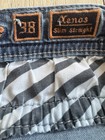 Men s Rock Revival Slim  Straight Leg Xenos Jeans Distressed 38-32