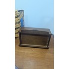 Vintage Concord Miniatures Dark Brown Wood Low Dresser Dollhouse Furniture Boxed