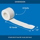 White Athletic Sports Tape 1 5 Inch By 10 Yards 8 Rolls Adhesive