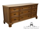Davis Cabinet Co  Antique Walnut Early American Country Style 66  Triple Dres   