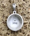 Sterling Silver Confederate Texas Button  tx17  Civil War Relic Pendant