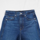 Veronica Beard Taylor Cropped Wide Leg High-rise Jeans In Bright Blue - Size 28