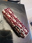 Dior Addict Lipstick Case Burgundy Oblique Monogram Refillable Limited Edition