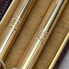 Cross 14k Gold Filled Pen Pencil Set With Box And Papers Appears Unused