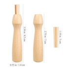  10pcs Wooden Punch Needle Handles For Needle Felting Tools Kit  Ergonomic 