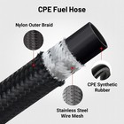 Evil Energy 10an Fuel Line  An10 Braided Hose Nylon Cpe 5ft  Black 